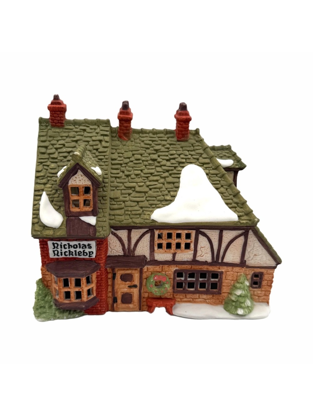 1988 Department 56 Dickens Village Nicholas Nickleby Cottage Lighted Building